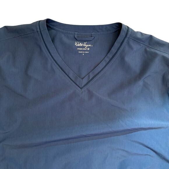 *ON HOLD @doktah *Walter Hagen LARGE Navy Hydro Halt Front 9  Golf Windbreaker - Picture 3 of 5